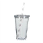 Clear with Clear Straw